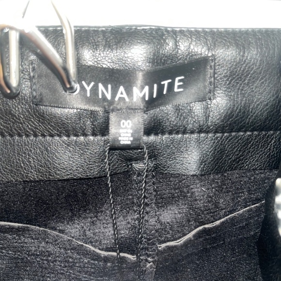 NWT  Faux Leather Skinny Pants from DYNAMITE - Picture 2 of 7